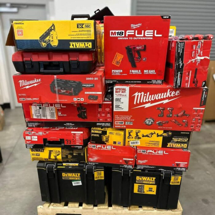🌞Summer Sale is Heating Up!🏖️MIXED TOOLS PALLET – LOT ID: 251035 – Untested Customer Return